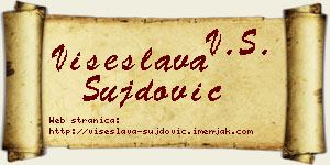 Višeslava Šujdović vizit kartica